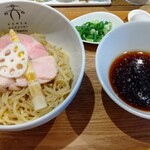 案山子 - 味玉 120円、清湯つけ麺 900円 ♪