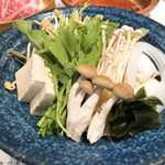 Shabushabu Yamawarau - おすすめランチB　厳選牛ロース40g＋山形豚ロース80g