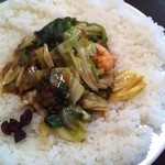 インド式 チャオカリー - エビ野菜ほうれん草curry