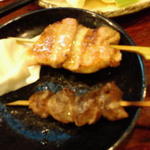 Sumibikushi yakiyakitom masanosuke - 正之助●豚バラ＆ズリ＆キャベツ(食べかけ･･･)