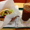 モスバーガー - とびきりトマト＆レタスとアイスコーヒー