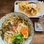 うどん はるかぜ - 鶏の天ぷらうどん