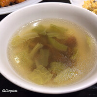 中国料理 豪華 - 滑子と白菜のスープ
