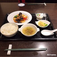 中国料理 豪華 - ｲｶの衣揚げ辛し香り炒めﾗﾝﾁｾｯﾄ
