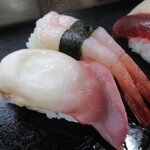 Sushi Tatsu - ホッキ貝、甘エビ