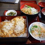 蕎麦処 丸花 - かつ丼セット850円