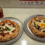 真鶴ピザ食堂 KENNY - ミックス・S＆ハムと卵とキノコ・S（2020.6-2）