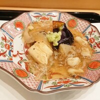 馬車道 大かわ - 賀茂ナスとフカヒレ