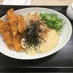 Katsuya - ささみかつ冷やしうどんセット並590円＋税(2020.7.16)