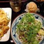 Marugame Seimen - 鬼おろし肉ぶっかけ＆野菜かき揚げ＆かしわ天