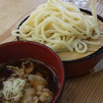 元祖田舎っぺうどん 北上尾店 - もり。もう食べ始めようとしてますが。