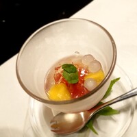 黒茶屋 - とまとコンポート 共密ゼリーかけ 202008