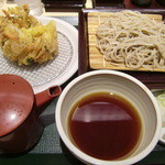 そば処 蕎香 - かきあげせいろ700円