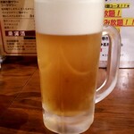 100円唐揚げ食べ放題有鳥天酒場 - 生ビール：572円