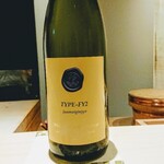 鮨 唐島 - 冷酒は福岡県の若波純米吟醸ＦＹ２、若波の夏酒、｢FY2｣は福岡県が開発した｢ふくおか夢酵母2号｣の頭文字、リンゴ酸を多く生成するため爽やかな果実的な酸を感じ旨味が強い