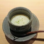 鮨 唐島 - 鮑の出汁の茶碗蒸し