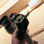 鮨 唐島 - 鰯の手巻き寿司