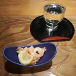 Genshiyaki Maruhide - お通しと鍋島