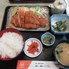 レストランつの - チキンカツ定食（１２５０円）