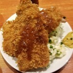 麺屋 六感堂 - あじフライ定食＋なめろう増し