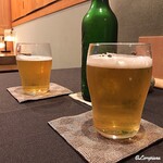 御料理 寺沢 - ﾊｰﾄﾗﾝﾄﾞﾋﾞｰﾙで乾杯