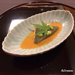 御料理 寺沢 - 自家製海胆醤油で味わう水無月豆腐