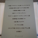 フィエルテ - この日のメニュー