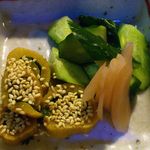 とり健 - とり健 ＠茅場町 おしんこ 450円