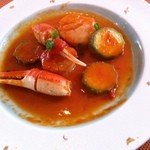 フッチャ - ホタテと蟹爪のトマトソース