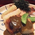 日本料理 晴山 - アワビの肝のソース