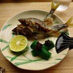 懐石料理 桝田 - アユの塩焼き