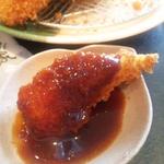 とんかつ知多家 - ソースは辛口甘口の二種