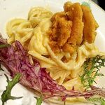 生雲丹のせ雲丹味噌クリーム・満足感抜群の特濃ソース・生雲丹たっぷり！