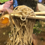 博多長浜らーめん よかと - 低加水ストレート細麺