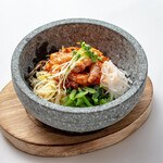 문어 볶음 돌 구이 비빔밥