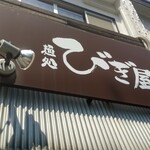 麺処 びぎ屋 - 看板