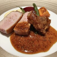 Minet. - 山形豚ロースのロースト、マスタードソースで