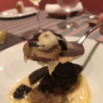 restaurant Noël - フォアグラとセルフィーユと黒トリュフ。