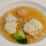 故宮 - 鱧の蒸し物　野菜ソース