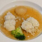 故宮 - 鱧の蒸し物　野菜ソース