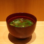 こころや - モロヘイヤとめかぶの赤だし