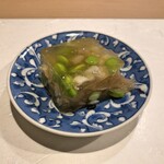 うを徳 - 煮凝り（鰈 + 枝豆）