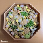 御料理 寺沢 - 穴子と海老のちらし寿司