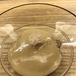 赤坂 菊乃井 - 昼懐石１２１００円。無花果西京煮。冷菜です。茄子のような仕上がりの無花果と、西京味噌がマッチして、とーっても美味しかったです（╹◡╹）（╹◡╹）