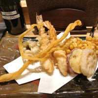 鮨 航 - 天ぷら盛り合わせ♬に大好きな『とうもろこしかき揚げ』を入れてもらった＾＾