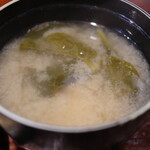 松ぼっくり - 味噌汁