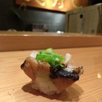 天寿し - サザエとオクラ・・。