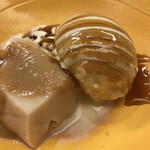 赤坂 菊乃井 - 昼懐石１２１００円。黒蜜アイスクリーム ピーナッツ豆腐。それぞれ、とても美味しくいただきました（╹◡╹）。真夏日だったので、もう少し爽やかさが。。。偉そうなことを言っていますねm(_ _)m