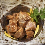 Miso marinated beef tongue