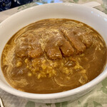 プティレストラン宮本 - カツカレー、＋100円でサフランライスに